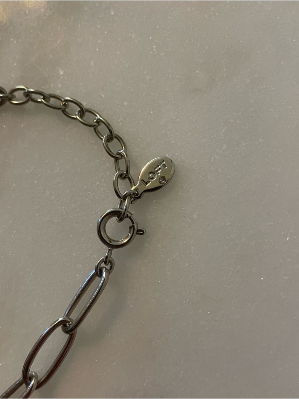Silver Link Necklace - LOFT Women Jewelry - Picture 3 of 4